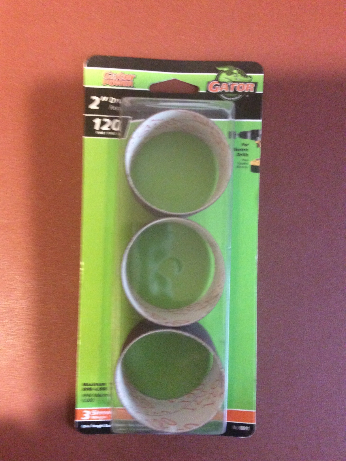3 Pack Gator Power 2” Drum Sander Refills 120 Grit # 6091