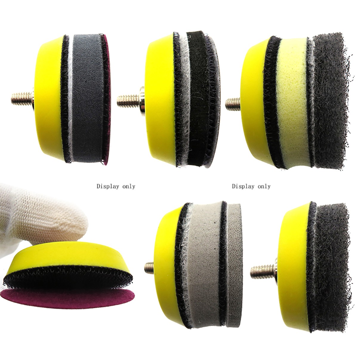2-6″ Hook & Loop Sanding Pads with Backing Plate for Polishing and Sanding Tasks