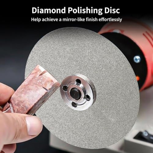 6 PCS Diamond Polishing Disc Set, 6 Inch Diamond Flat Lap Discs,
