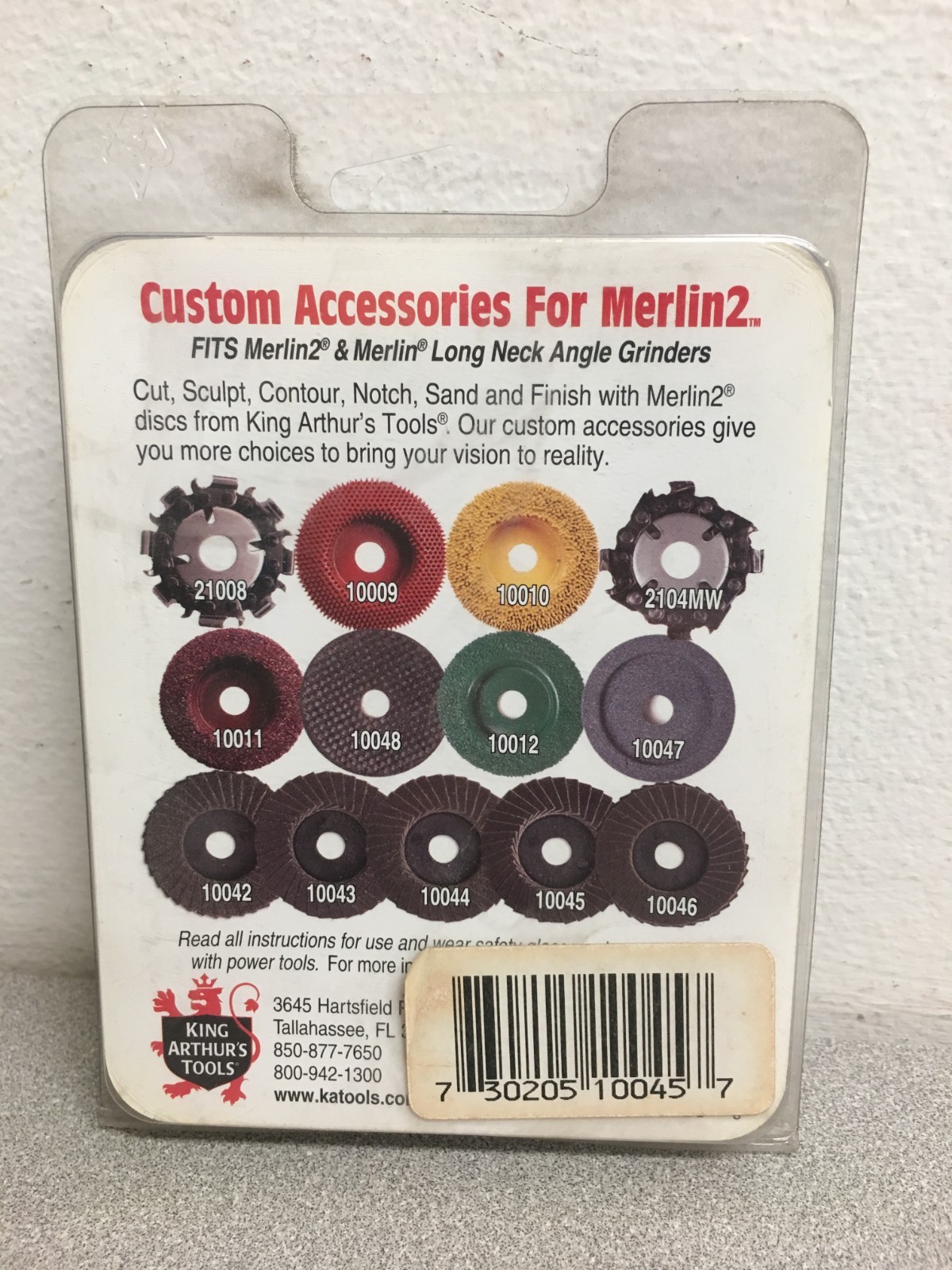 King Arthur’s Tools Merlin2 2 in. Tungsten Carbide Bolt-On Sanding Disc 320 Grit