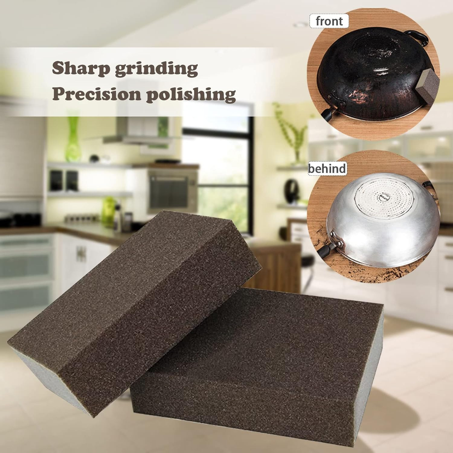 Sanding Sponge, 60-220 Grit Assortment Sanding Block | Wet and Dry Dual-Use Sand