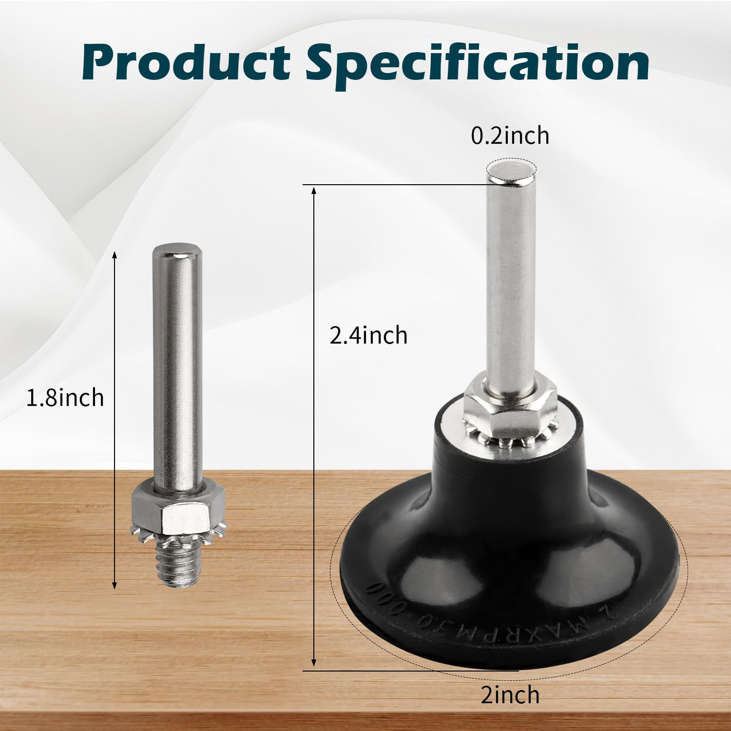Quick Change Disc Pad Holder, 2 Inch Sanding Discs Holder, Disc Pad Quick