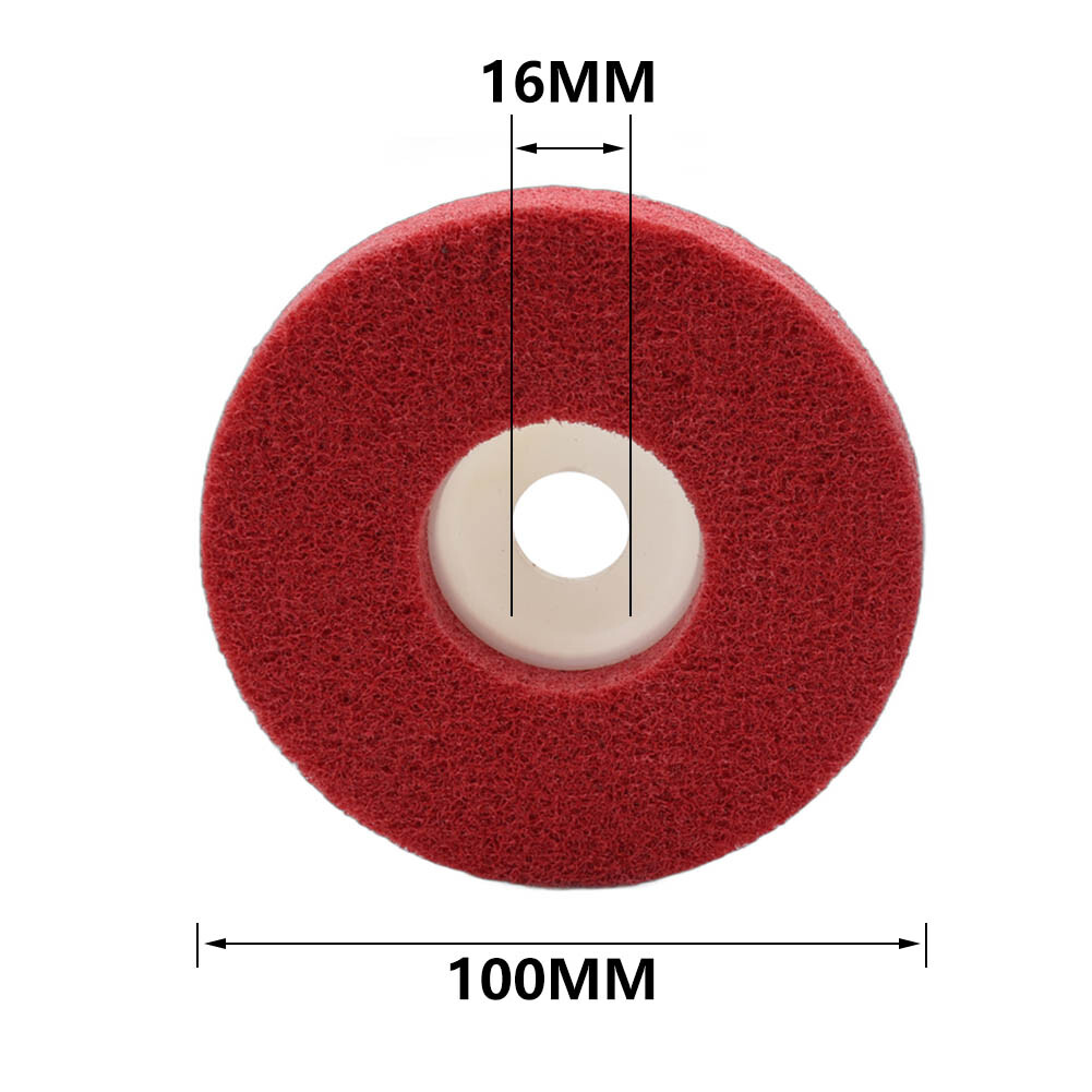 2-10Pcs 4” Nylon Fiber Polishing Wheel Abrasive Buffing Disc For Angle Grinder