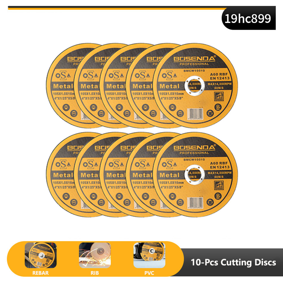 10Pcs 105mm Metal Cutting Discs Cut Off Wheel Grinding Discs F Angle Grinder PVC