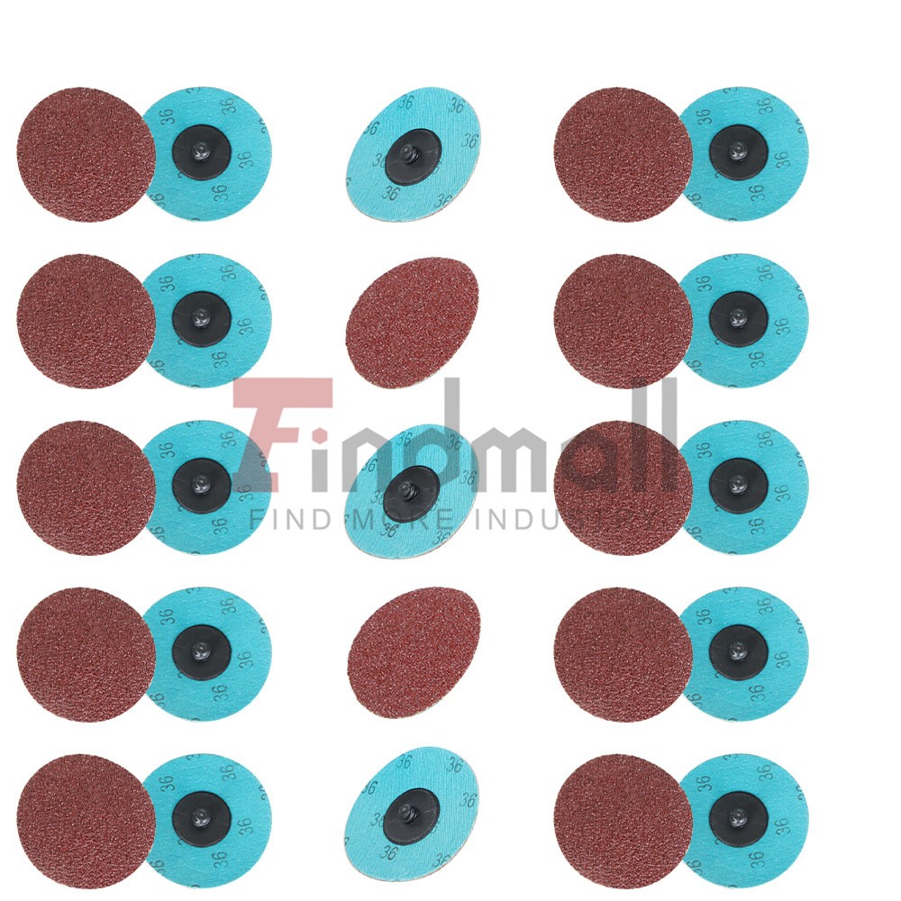 25PCS 3 inch 36 Grit Aluminum Oxide Roll Lock Die Grinder Sanding Grinding Disc