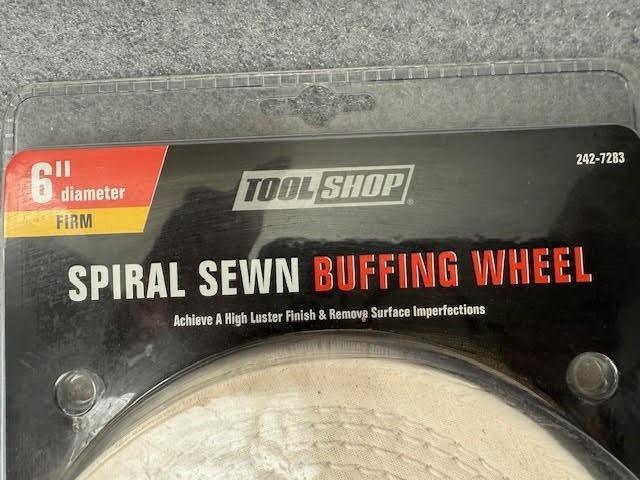 Tool Shop 6” Buffing Wheel Set – Spiral Sewn – New in Package Firm