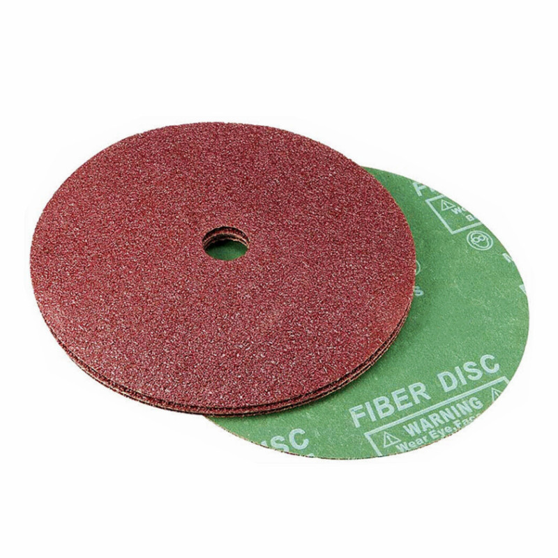 7″x7/8″ Calcined A/O Resin Fiber Sanding Grinding Round Hole Disc 120 Grit 25PCS