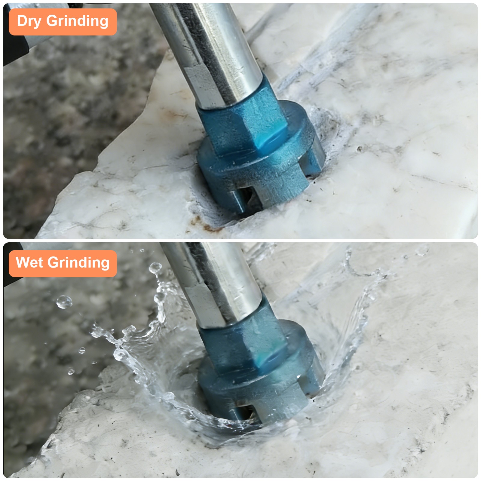 1″Diamond Grinding Wheel M10 Thread Stone Grinding Disc w/ Extension Rod Adapter