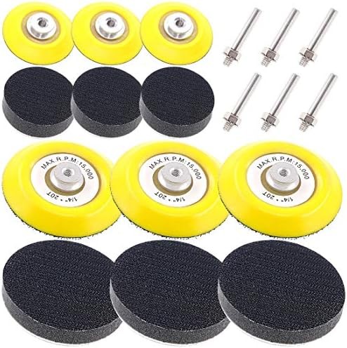 10Pcs 3 Inch (75mm) Sanding Discs Pad Kit, Including 5Pcs 1/4″ Shank Drill Attac