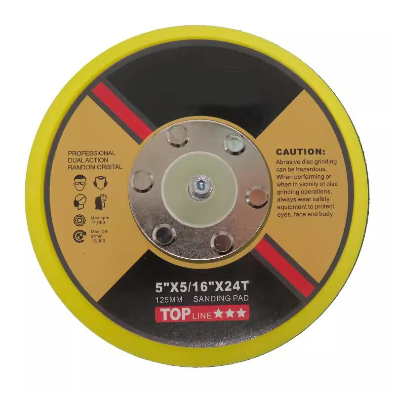 2/3/4/5/6” Hook Loop Backing Pad M8 5/16″×24 Thread For Sanding Disc Air Sander