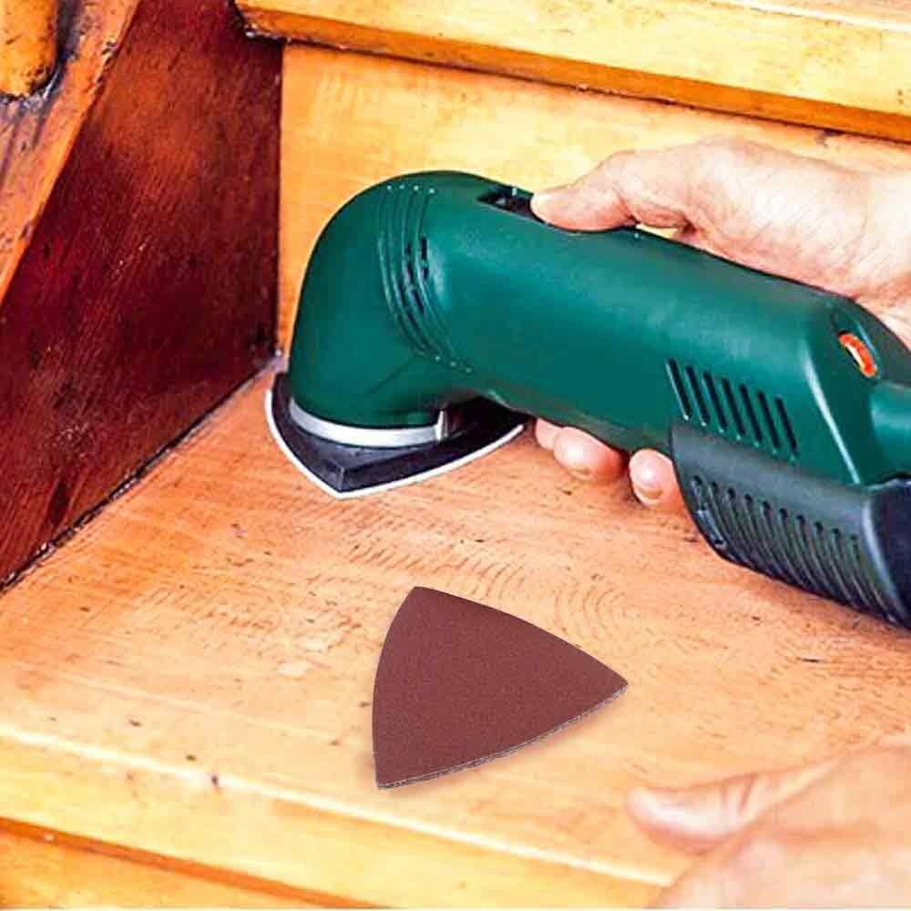 40-2000 Grit 80mm Triangular Sanding Paper Disc Pad For Oscillating Multi Tool
