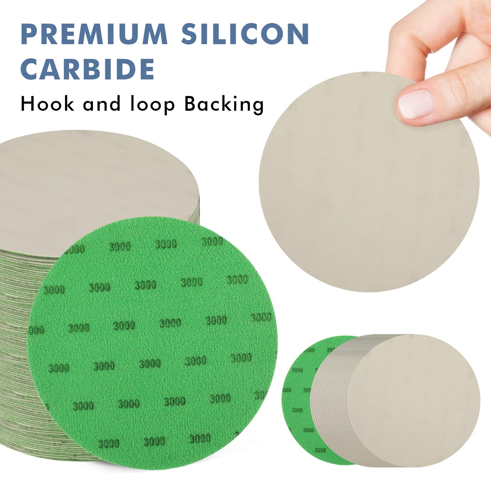 6 Inch 3000 Grit Sanding Disc GOH DODD 25 Pieces Wet Dry Sandpaper Hook and L…