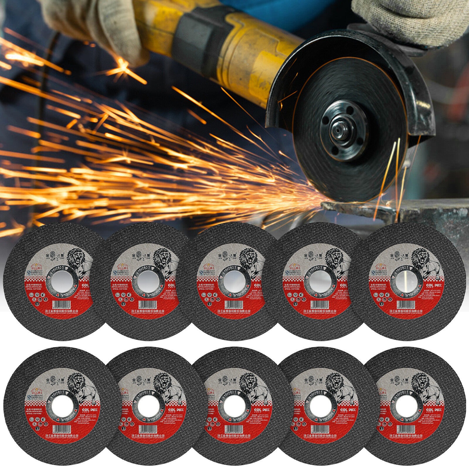 5″x 0.04″x 7/8″ Cut Off Wheel Metal Stainless Steel Angle Grinder Cutting Discs
