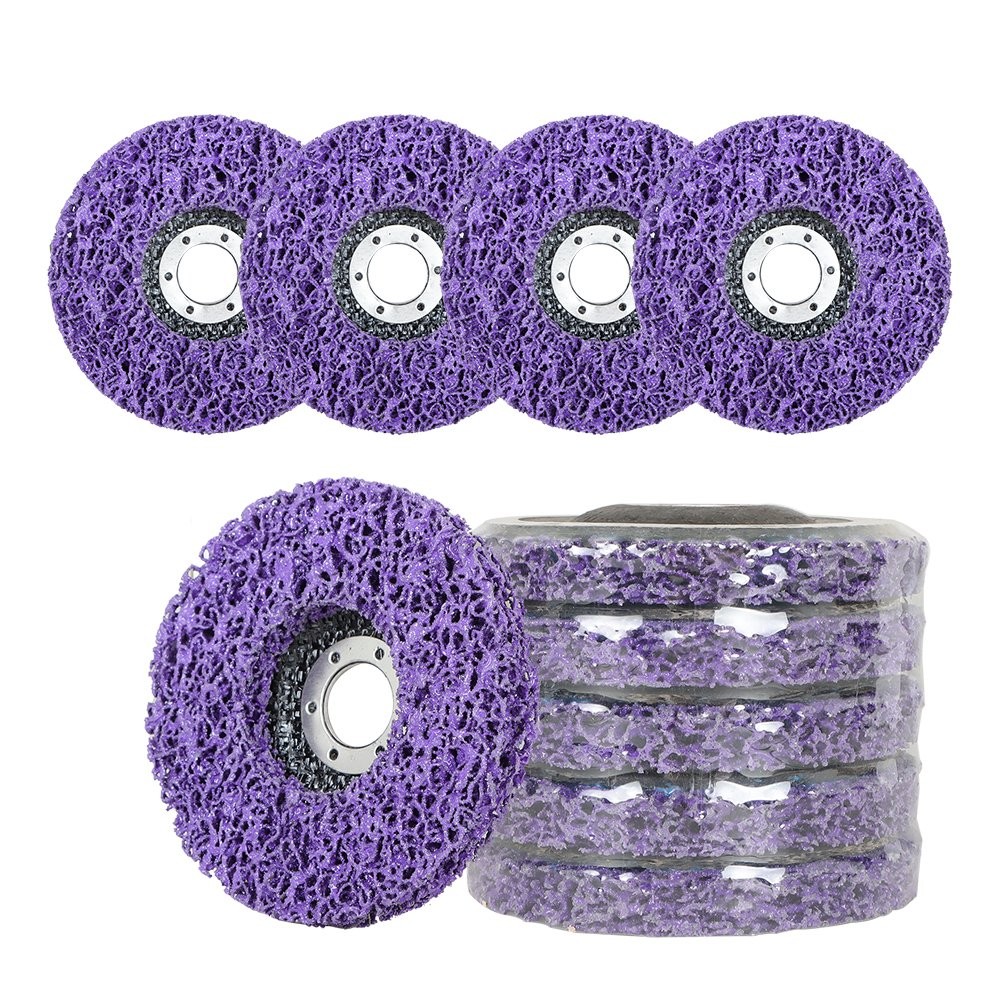 10 Pcs 4-1/2 Inch x 7/8 Inch Strip Discs Stripping Wheel for Angle Grinders