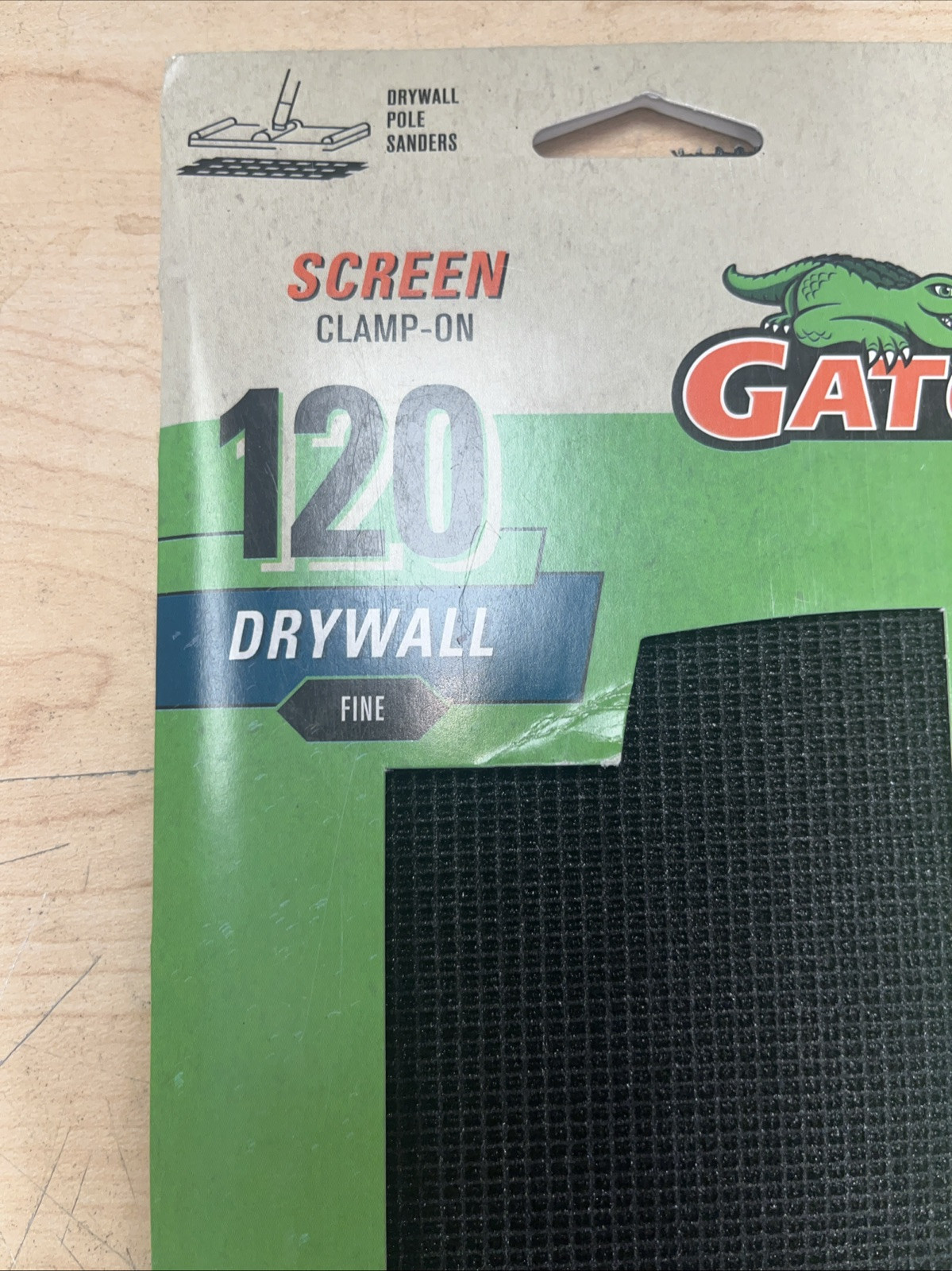 Gator Precut Drywall Sanding Screen Fine 120 -Grit Sheet Sandpaper 4.25-Inches W