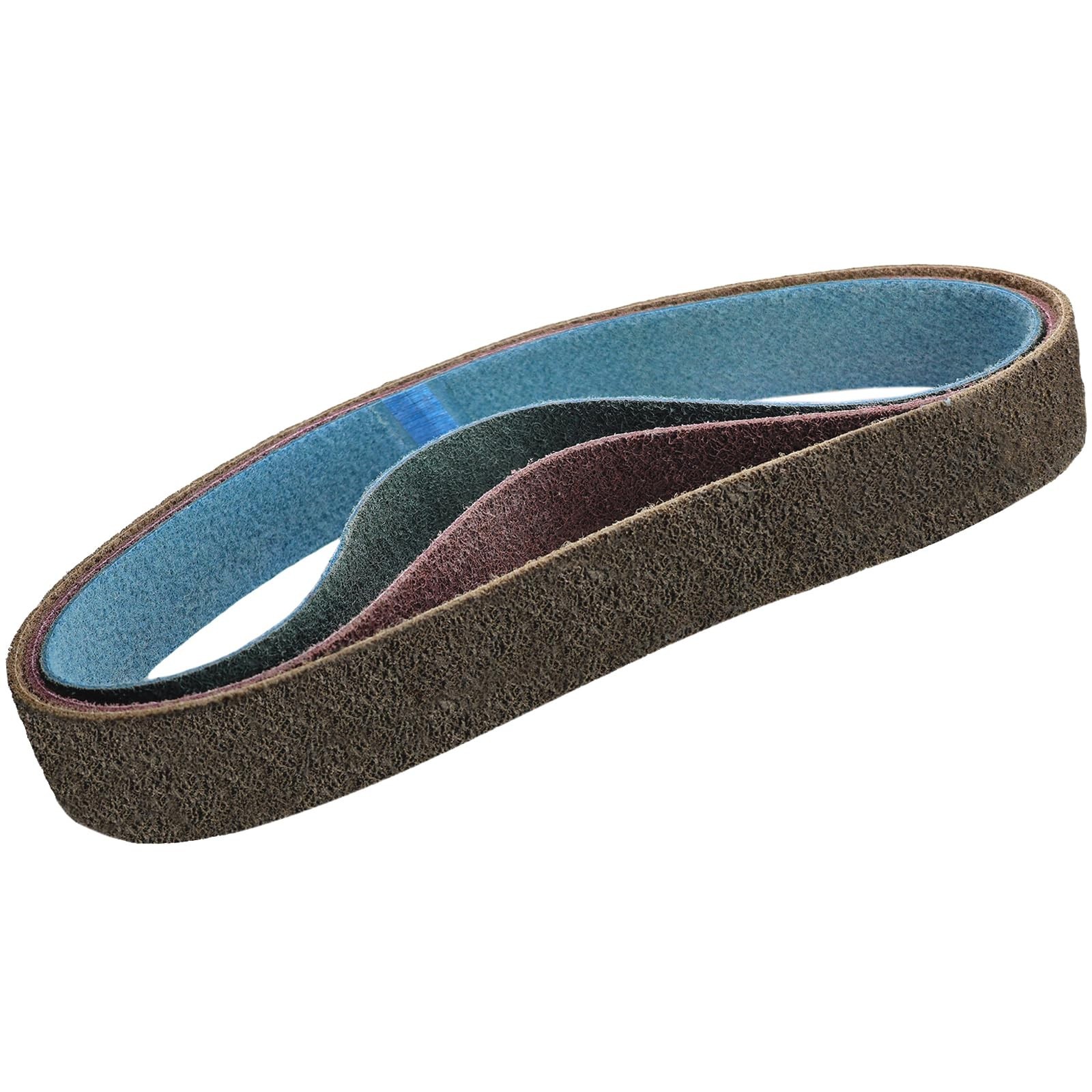 3 Pack 2″ x 42″ Sanding Belts – Coarse, Medium, Fine Grits for Metal & Woodwork