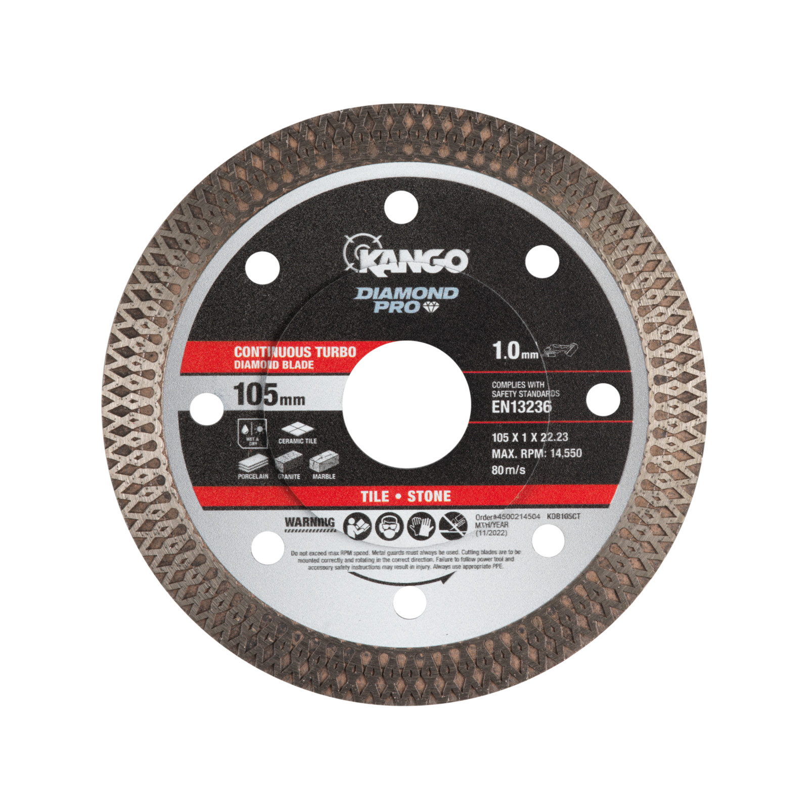 Kango 105mm Continuous Turbo Diamond Blade