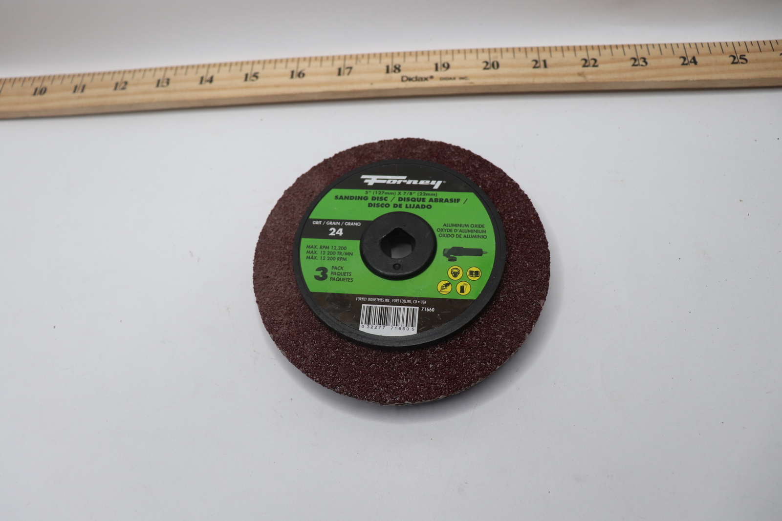 (3-Pk) Forney Sanding Discs Aluminum Oxide 71660