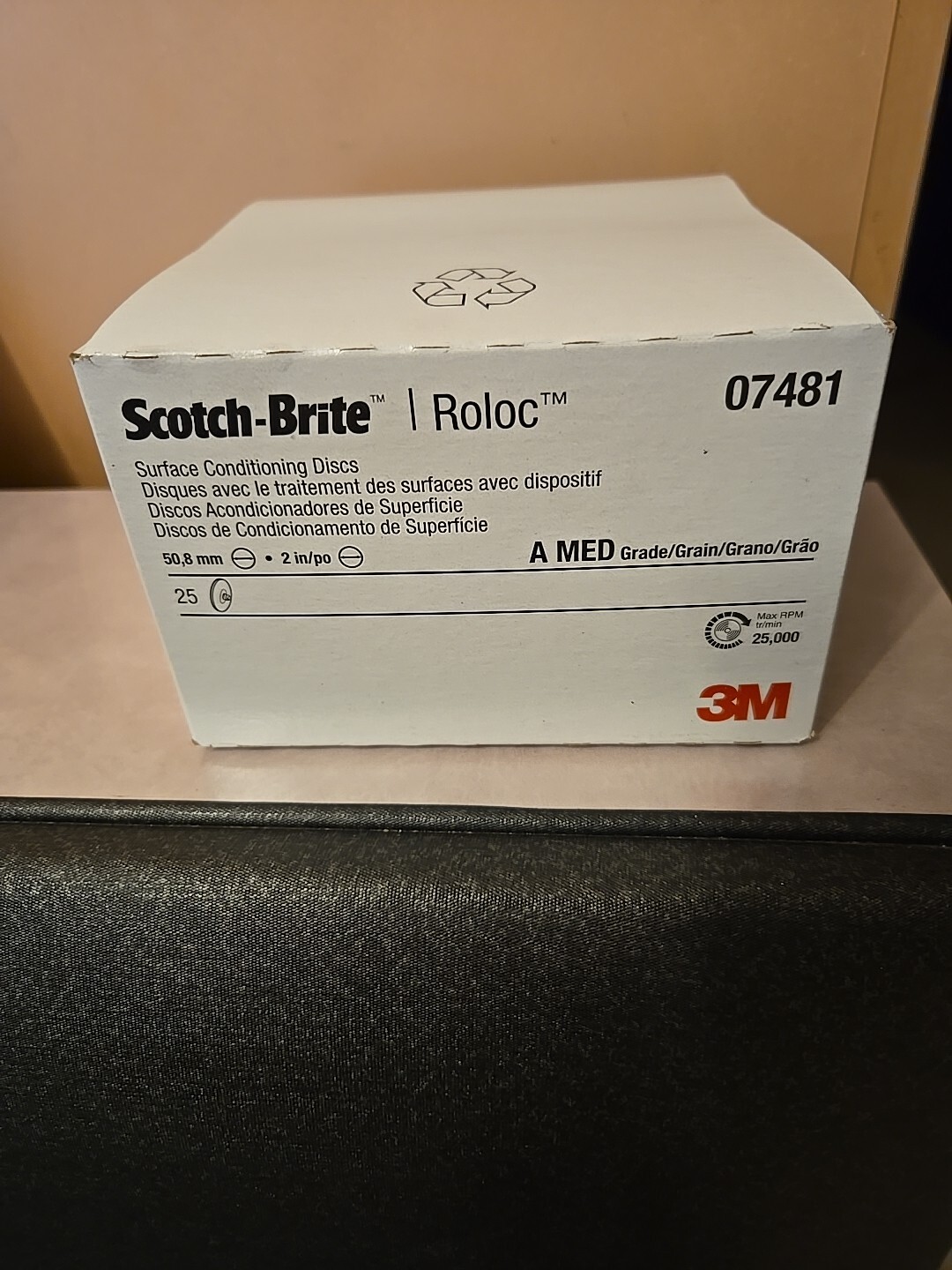 3M Scotch-Brite 07481 Roloc 2 inch Surface Conditioning Disc – 25 Count