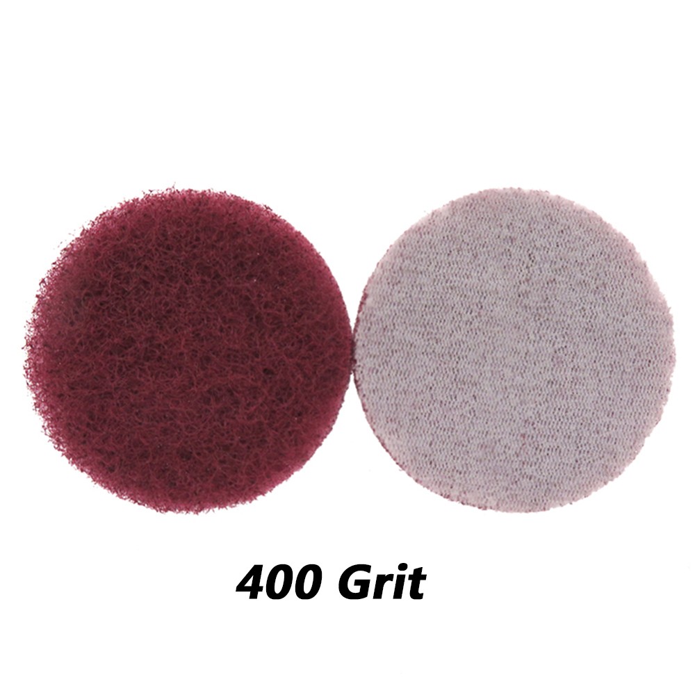 Scouring Pads Ø 50mm 2″ Sanding Discs Hook & Loop Polishing Grit 240# 400# 800#