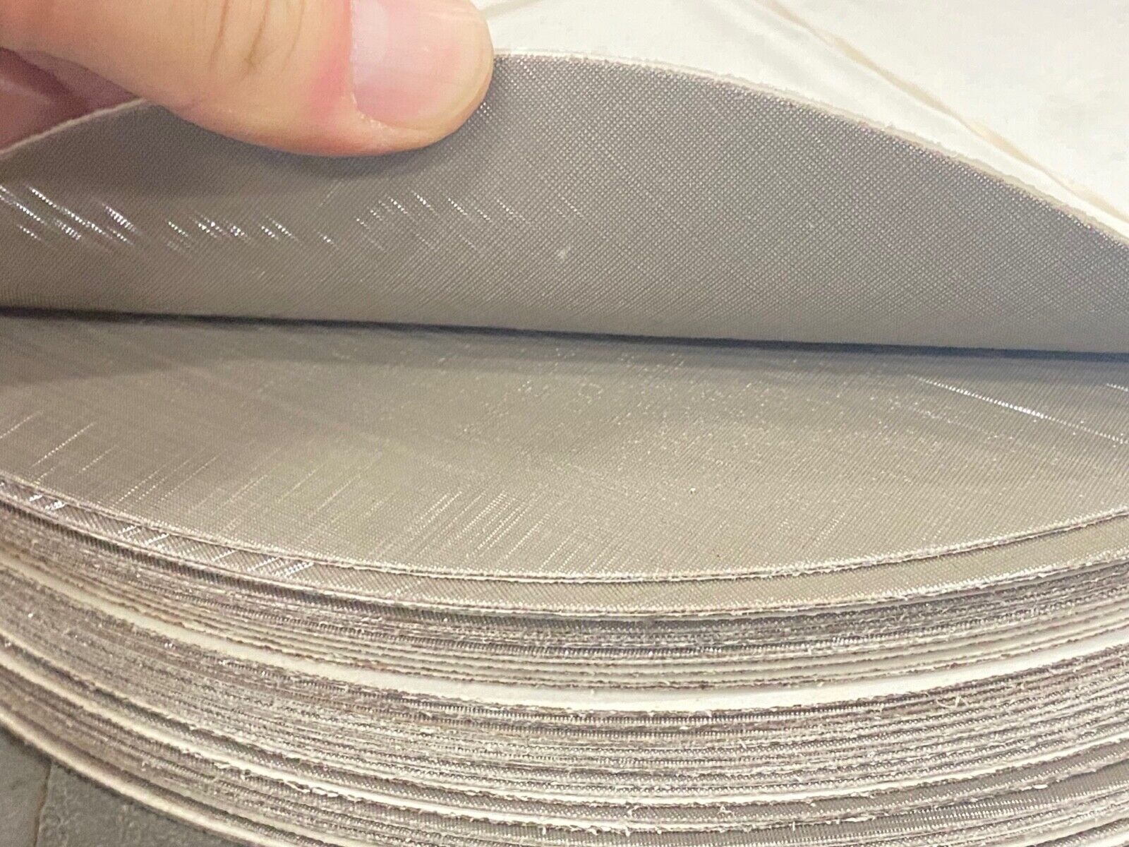 40 new 3M 237AA Trizact (12″ x NH) Grade A16-X Abrasive PSA Sanding Discs #90742