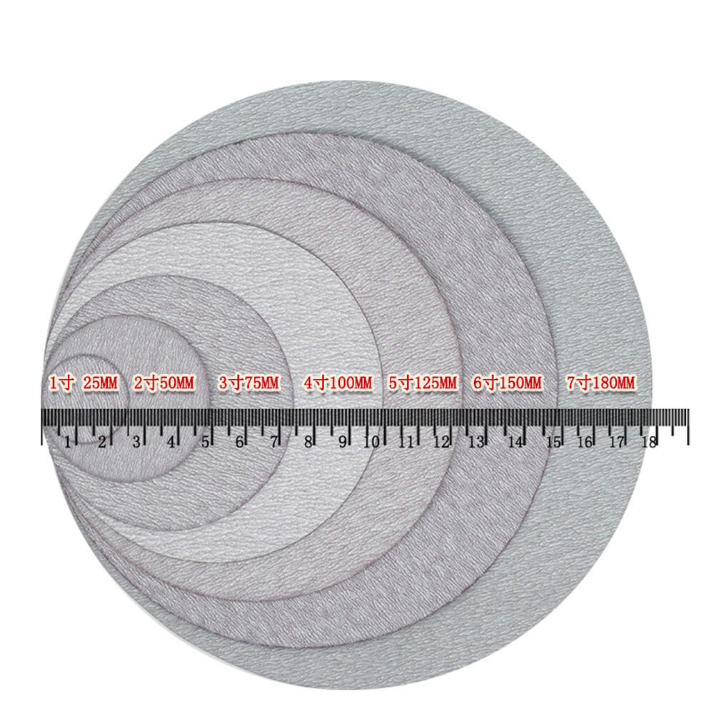 Hook & Loop Sanding Disc 100mm White Sandpaper Pads Orbital 4 inch 60-1000 Grit