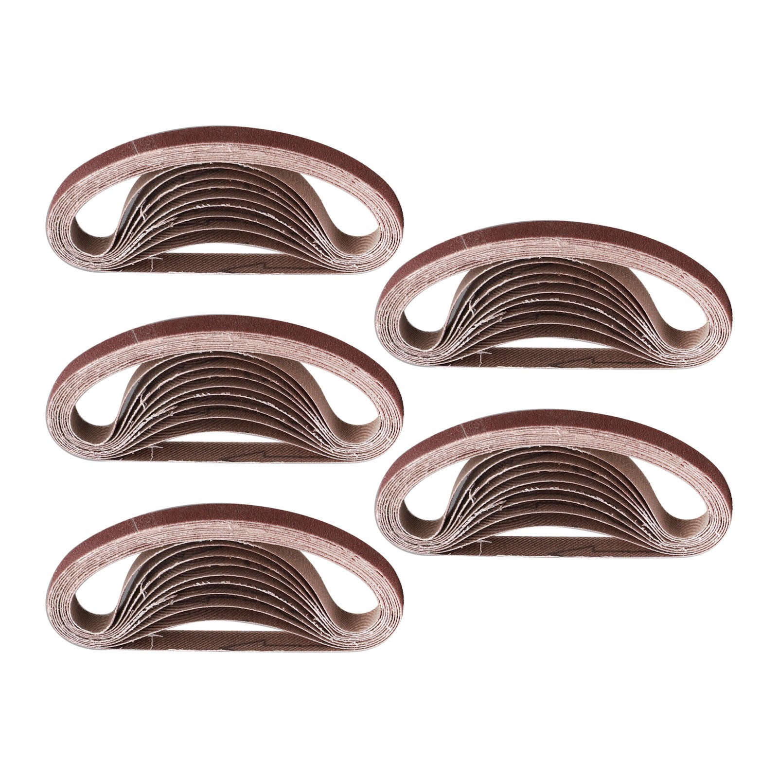 50pcs Set 330mm X 10mm Belt Power Finger File Sander Abrasive Sanding Belts Pack
