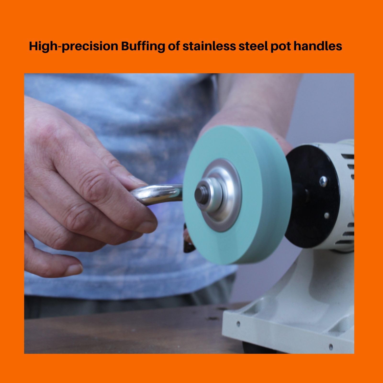 Elastic Polyurethane Buffing Wheels 3 Inch 2000 Grit. Silicon Carbide Abrasiv…