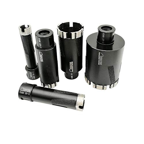 Diamond Drill Core Bits Set Diameter with 5/8-Inch-11 Thread 20 25 35 45 65mm