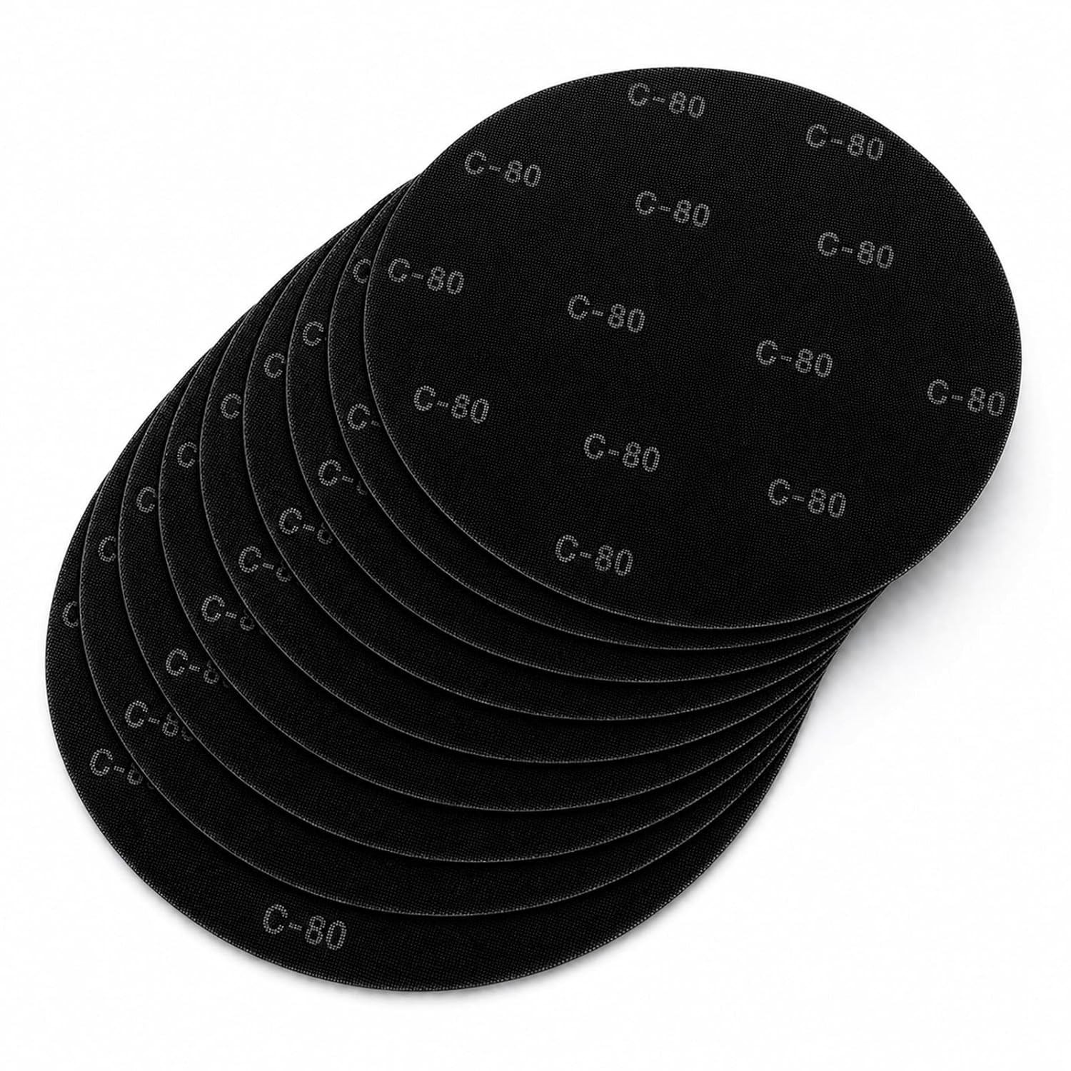 17 Inch Sanding Screen Discs, 80 Grit for Floor Prep, 10 Pack | Double-sided sil