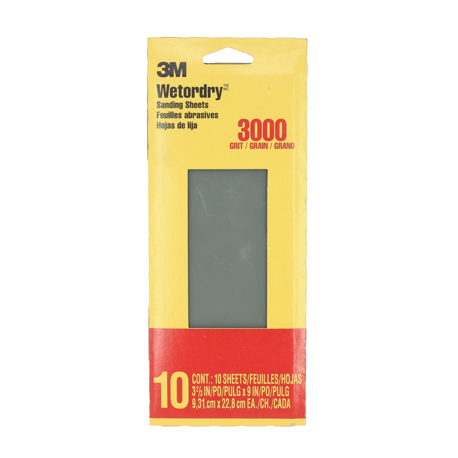 3M Wetordry 3 2/3″ X 9″ 3000 Grit Super Ultra Fine Grade Sandpaper (10-Pack)