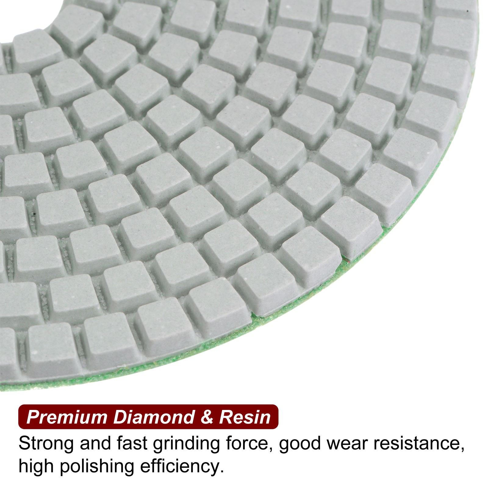5pcs 5-Inch Grit 800 Diamond Polishing Pads Wet/Dry for Stone Concrete Marble