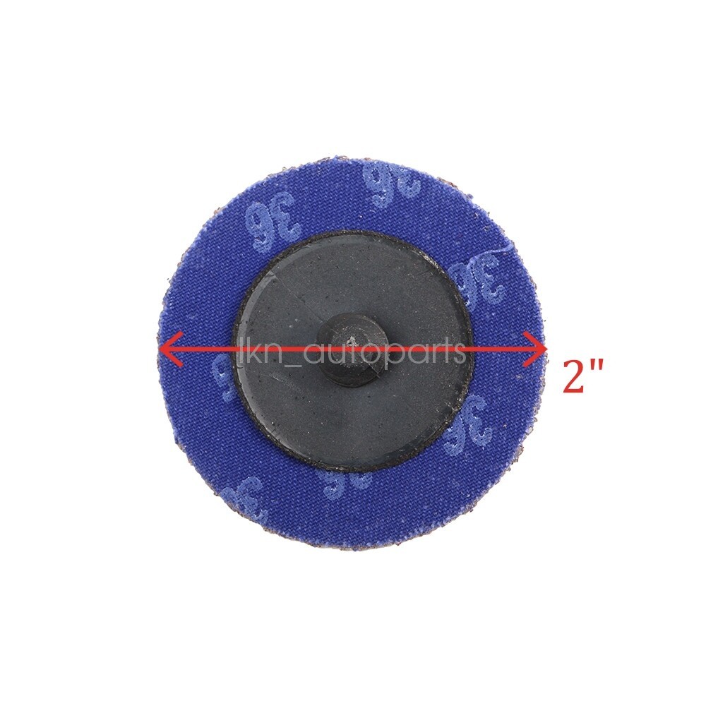 50PC 2 inch 36 Grit Aluminum Oxide Roll Lock Die Grinder Sanding Grinding Disc