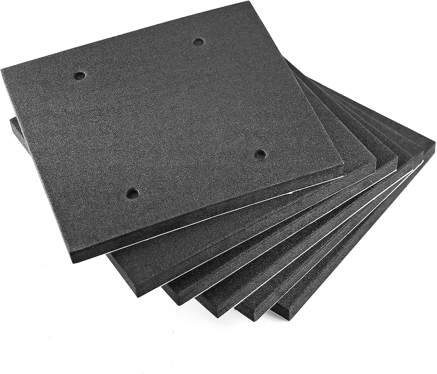 6 Pack Black Foam Sander Pad Replacement Self Adhesive Sponge Pads