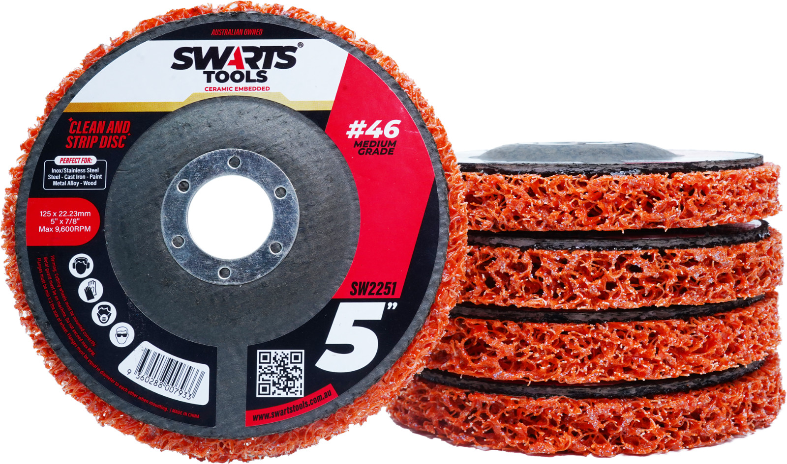 Poly Clean & Paint Stripping / Strip Disc Set – Silicon Carbide Grit or Ceramic