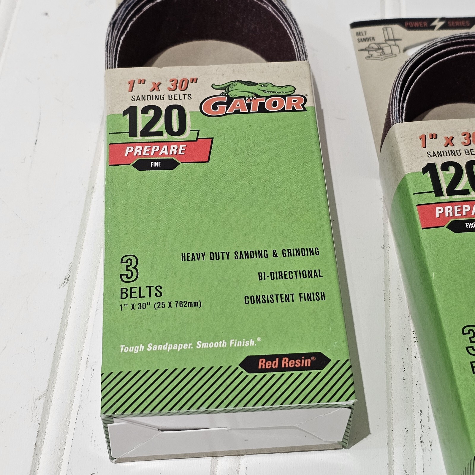 Lot 2x GATORPOWER 1” X 30” SANDING BELTS 3 PK NEW IN PACKAGE Total Of 6 Belts