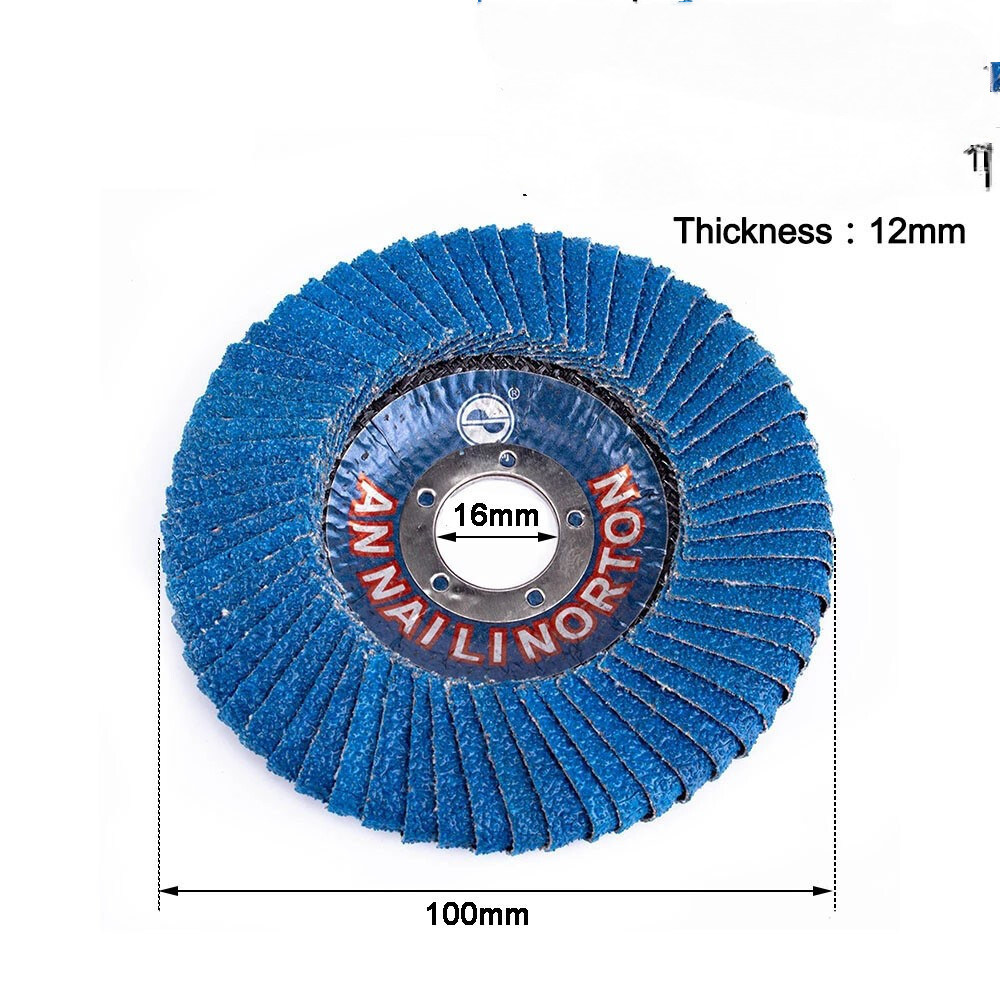 U-Shaped Flap Disc 4/4.5/5 Inch 60 Grit Angle Grinder Sanding Grinding Wheel