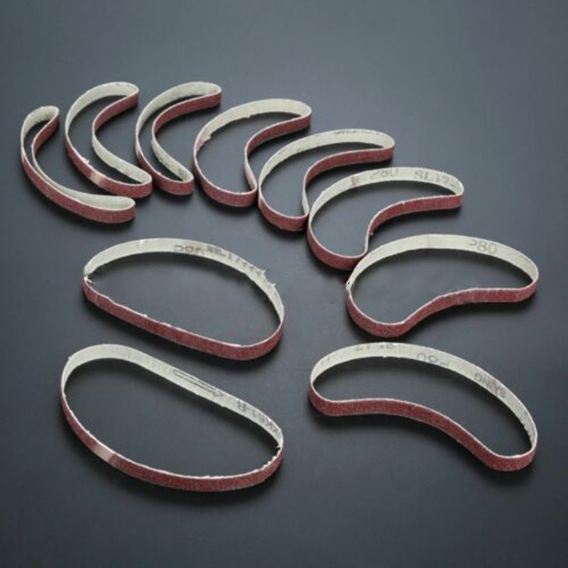 10pcs 330*10mm Abrasive Sanding Belts Grit 80# Sander Grinding Polishing Tools