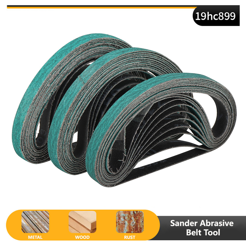 10pc 10x330mm Sanding Belts Sander Abrasive Belt Tool for Metal Wood Furniture