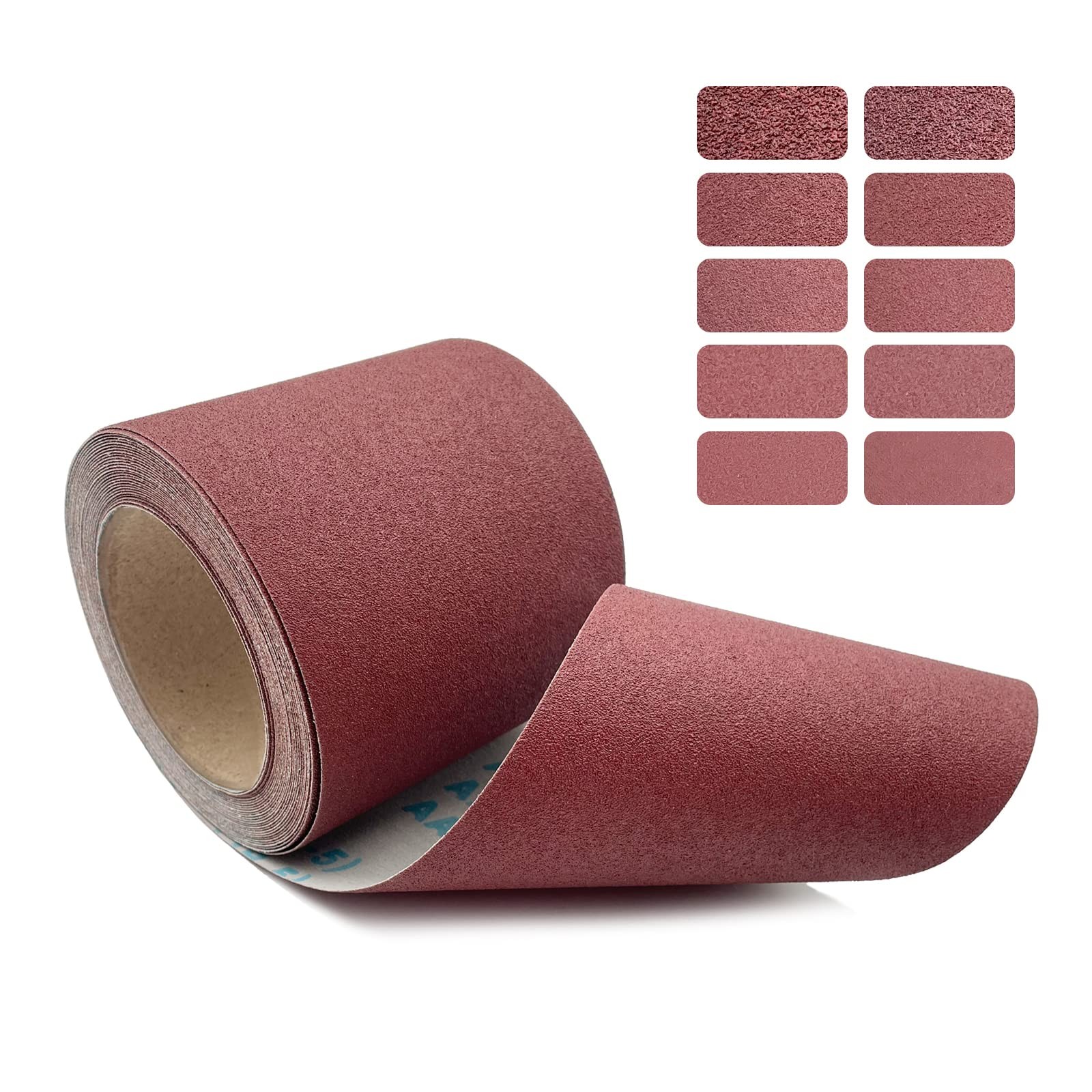 120 Grit Emery Cloth Roll, 4.5 Inch Wide 32.8 Ft Long (Equals 1/4 Sheet Sandp