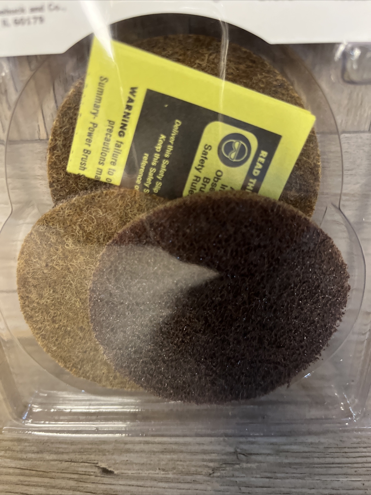 3-pk Craftsman 3″ Twist-Lock Discs Coarse Non-Woven Alum Oxide 964871