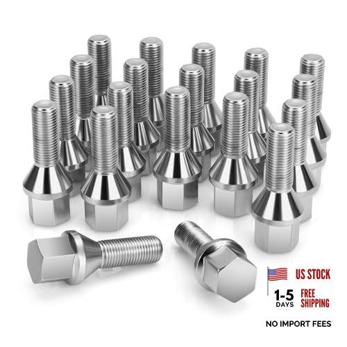 M12x1.25 Lug Bolts Set Compatible with Je-ep Compass Cherokee Renegade, 20pcs