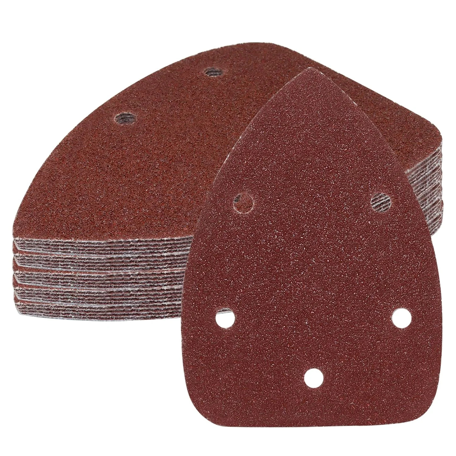 25 Pcs 40 Grit Mouse Detail Sander Sandpaper 5 Hole Mouse Sandpaper H