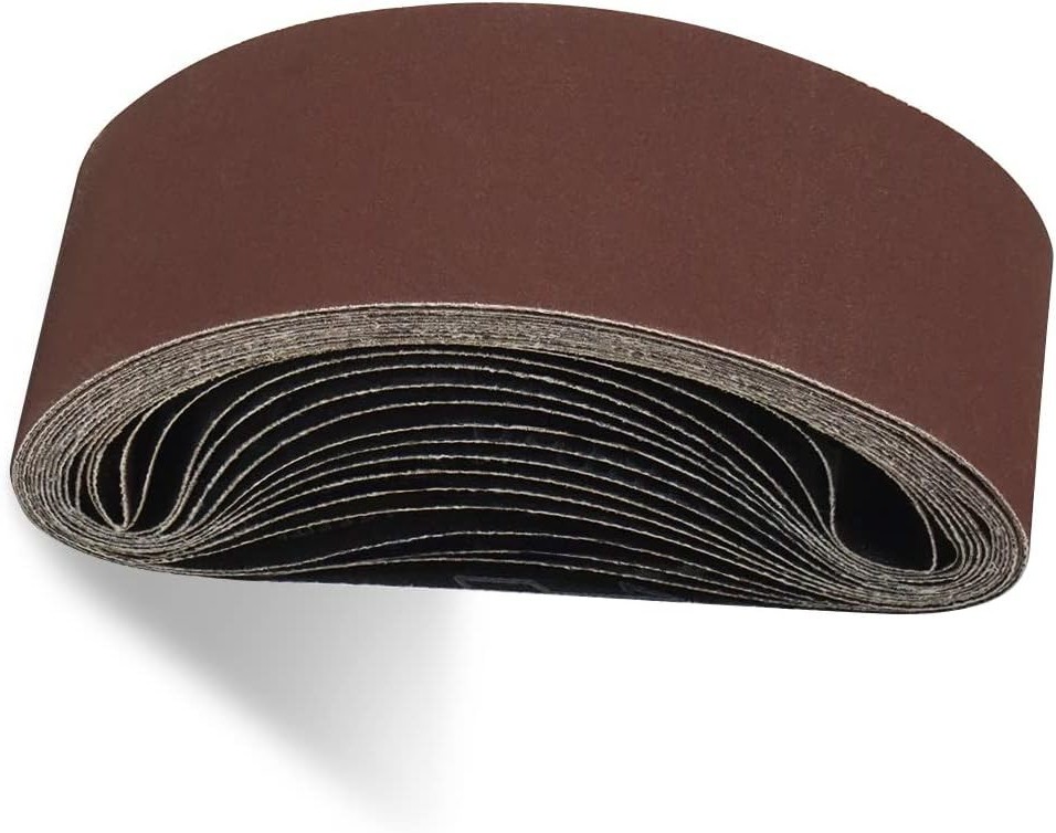 SATC 10PCS 4″x36″(100x915mm) A/O Sanding Belts for Woodworking / Metal 100Grit