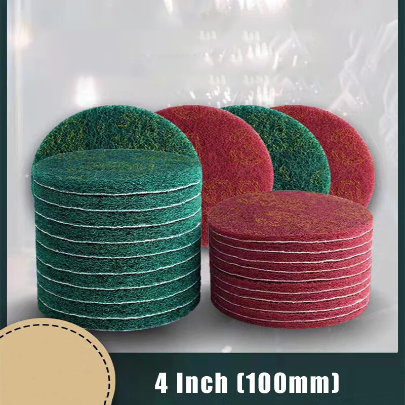 4 Inch 100mm Round Polishing Wheel Scouring Pads Grinding Disk Sanding Discs