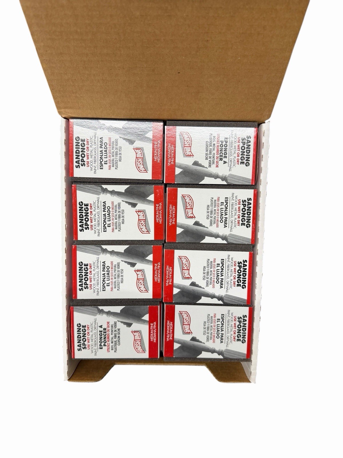 Finish Line Klingspor Sanding Sponges Medium/Fine 24-Pack Hand Sanding Blocks
