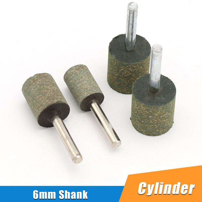 Cylindrical Sesame Grinding Head Jade Polishing Grinder Rotary Tools 6mm Shank