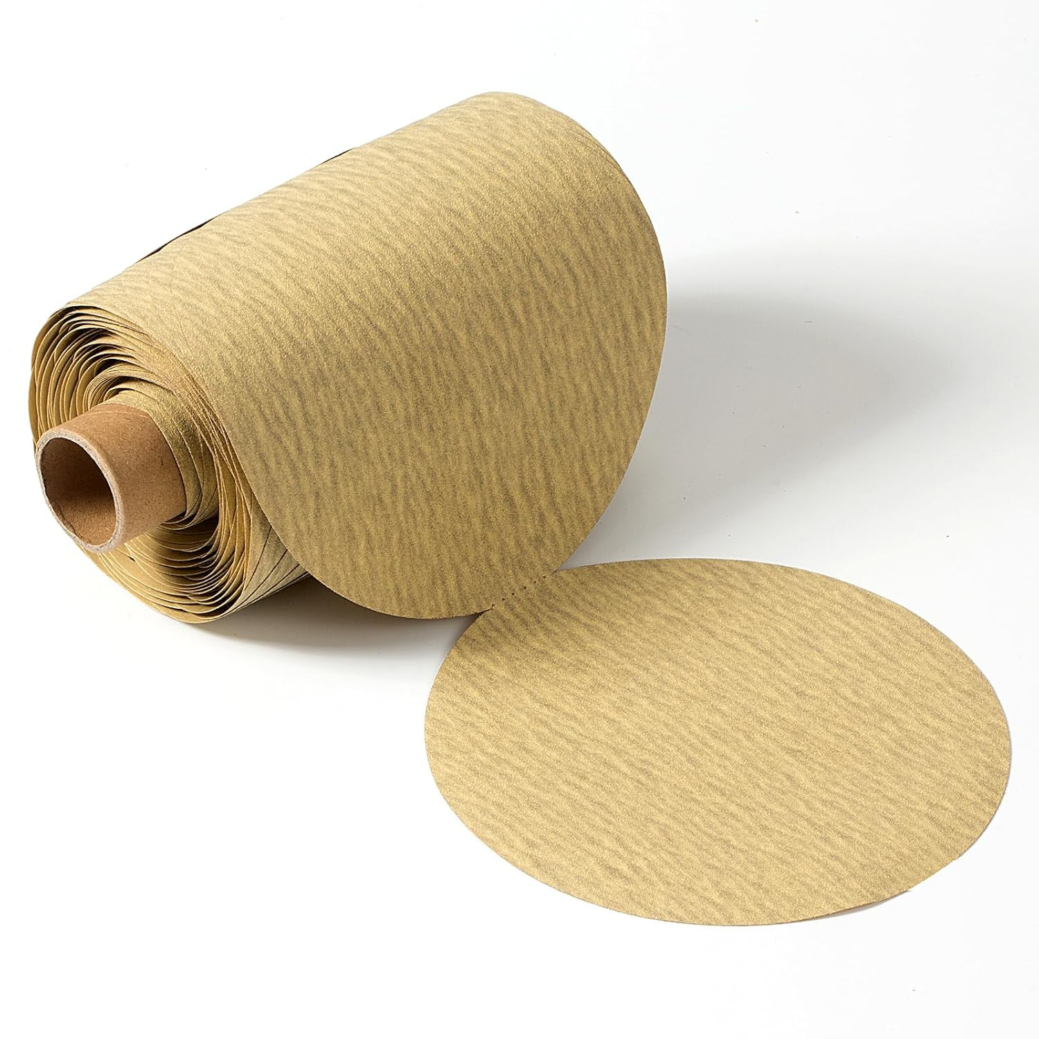 5 Inch 100 PCS Gold Sanding Discs 220 Grit Self Adhesive Sticky-Back Sandpaper