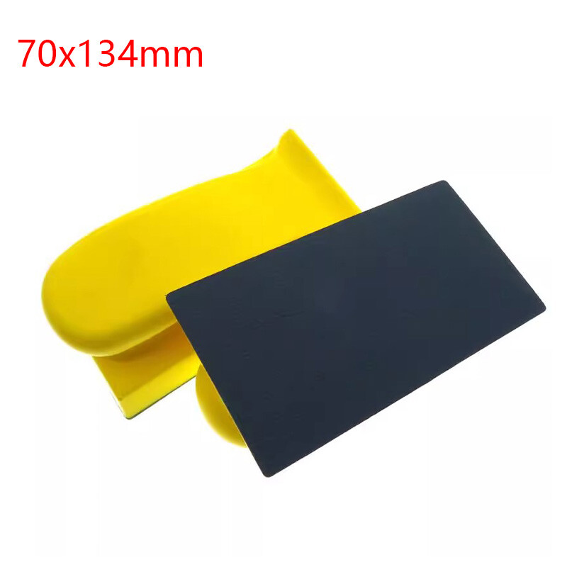 70mmx134mm Self Adhesive PU Hand Sanding Block Pad Backing Pads for Sandpaper