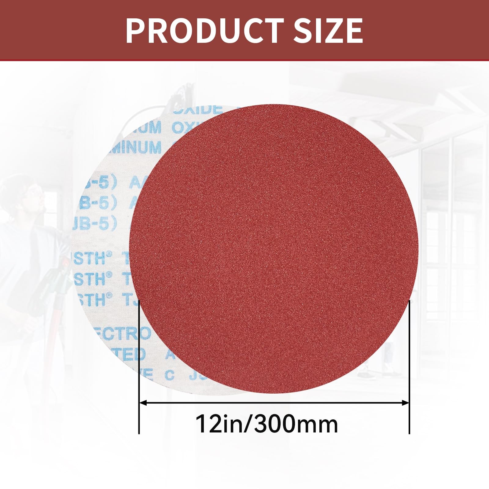 12 inches PSA Self Adhesive Stickyback Sanding Discs – 3 Each of 40 80 120 18…